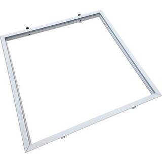 Indbygningsramme til 60x60 LED panel - Ny model, passer til Troldtekt uden tilpasning, hvid kant