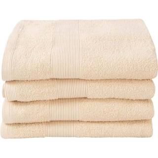 Gæstehåndklæde - 100% Blødt bomuld med høj absorberingsevne - 40x60 cm - Creme farvet håndklæde fra danske By Borg