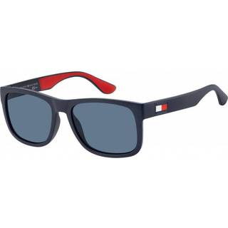 Tommy Hilfiger Mand TH 1556/S 8RU/KU Solbriller Plast Blå Blå Firkantet Normal