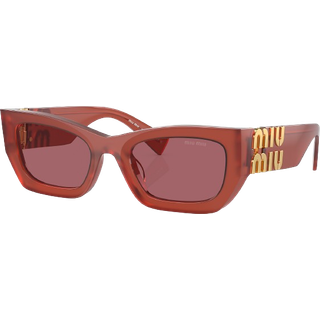 Miu Miu MU09WS 10M08S 53 Solbriller Kvinder Brun - Frosted Cognac Brown - 53mm