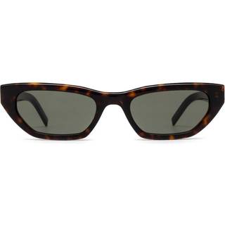SAINT LAURENT Unisex SL M126 002 Solbriller Acetat Havana Grå Firkantet Normal