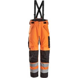 Snickers arbejdsbukser 6630 High-vis, orange/sort, XS-shor 66305504003