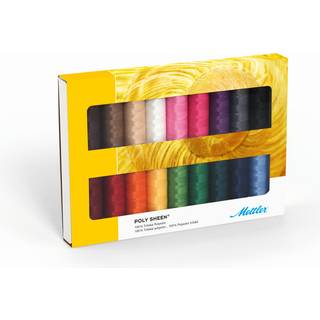 Broderitrådsæt i basisfarver á 18 rl.