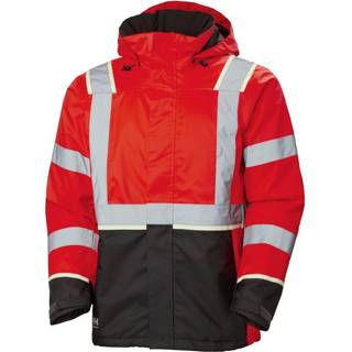 Helly Hansen Workwear UC-ME 71355_169 Vinterjakke Bemærk, rød/sort Hi-Vis, rød/sort
