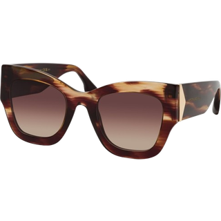 Victoria Beckham Kvinde VB652S 227 Solbriller Acetat Havana Brun Sommerfugl Normal Fotokromatisk