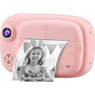 Digital Instant Kamera til Børn med 32GB Hukommelseskort - Pink