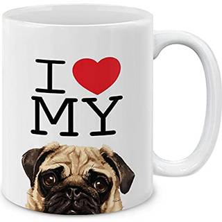 Mugbrew jeg elsker min mug hvalpe hunde keramisk kaffekus te cop 11 oz