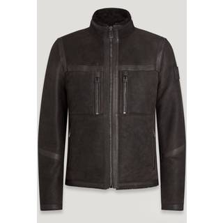 BELSTAFF Herren Lammfelljacke schwarz