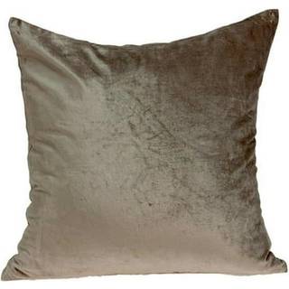 Homeroots 50% bomuld 50% viskose Parkland Collection Druzy Transitional Taupe Solid pudebetr?k med polyindsats