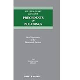 Bullen & Leake & Jacob's Precedents of Pleadings