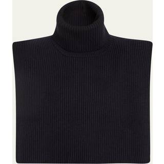 The Row Eppie ribbed-knit cashmere collar - blue - One Size