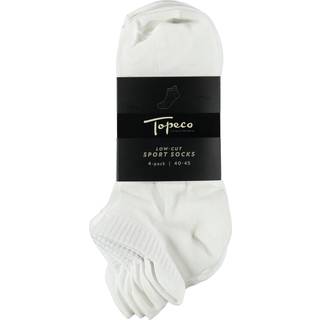 Topeco 4-pak Low Cut Sport Socks - White - Str 40/45