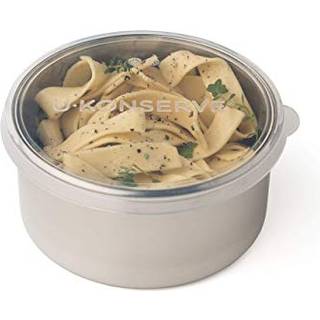U Konserve rustfrit st?l rund madopbevaring bento boks container l?kage bevis silikone l?g opvaskemaskine sikker - plastfri 16 oz