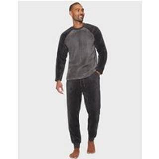 Threadbare Threadbare Charcoal Borg Pyjamas Set