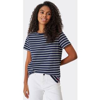 Crew Clothing 100% bomuld Breton T-shirtEU 34 (UK 6)