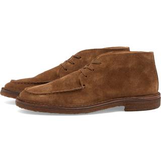 Drake's Crosby Moc-Toe Suede Chukka Boots Brown