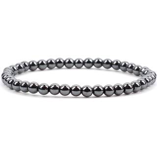 Cherry Tree Collection - Sm? mellemstore st?rrelser - ?delstensbeadede armb?nd til kvinder og m?nd - 4 mm runde perler (h?matit medium)