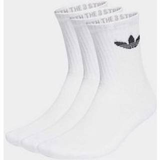 Trefoil Cushion Crew sokker, 3 par - White - 43-45