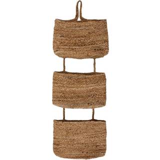 House Doctor Ramla væghængt opbevaringskurv 35x109 cm Natur