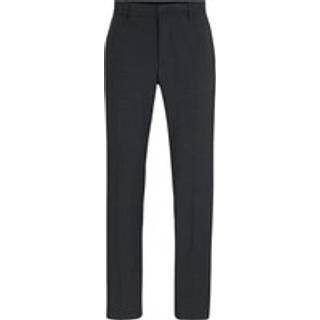 Slim fit bukser i en blanding af ny uld
