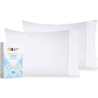 Californiens design den bl?d og silkeagtig 500 tr?dt?lling 100% bomuldssaten cool og glat med et klassisk ?bningss?t med 2 King Pillow Cases (Pur