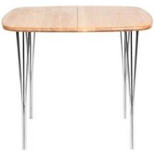 Haslev Symphony 86 Spisebord 90x90 Cm etræ / Krom - Spisebord & Barbord Olieret Eg - SYMH86-EGOK-SP00CR74