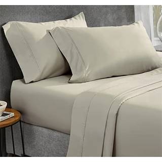 Californiens design den bl?deste 100% bomuldsark California King Sheet Set 400 tr?dt?lling Sateen 4 Stykke Sengplade S?t Deep Pocket Sheets Cooli