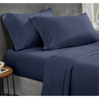 Californiens design den 400 tr?dt?lling 100% bomuldsark King size Sheet Set 4 PC Luxury Sheets & Pillowcases Bedding til King Bed Sateen King Bed