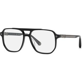 Philipp Plein Mand VPP084M PLEIN STUD 700 Optiske stel Acetat Sort Firkantet