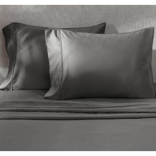 Californien design den king size pillowcase s?t - 400 tr?dantal 100% bomuldssaten luksus s?t med 2 pude d?kker ?ndbar k?ling bl?d til behagelig k