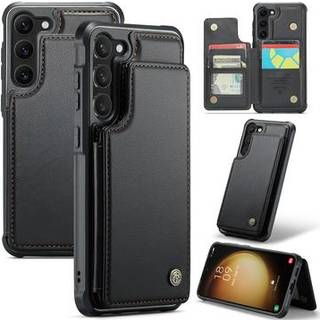 Samsung Galaxy S22+ 5G Caseme C22-etui RFID-kortpung - Sort