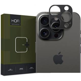 iPhone 15 Pro/15 Pro Max Hofi Alucam Pro+ Kameralinsebeskytter - Sort