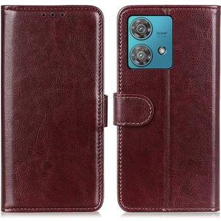 Motorola Edge 40 Neo Pung Taske med Magnetisk Lukning - Brun