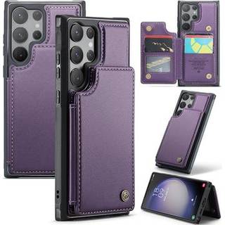 Samsung Galaxy S23 Ultra 5G Caseme C22-etui RFID-kortpung - Lilla