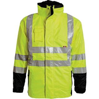 Hi-vis vinterjakke stretch 186100R gul/sort Str. XS