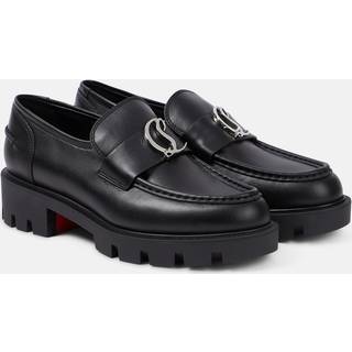 Christian Louboutin CL Moc Lug leather loafers - black - EU 40.5