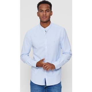 KANTT Oxford Skjorte LS Rome - Blå