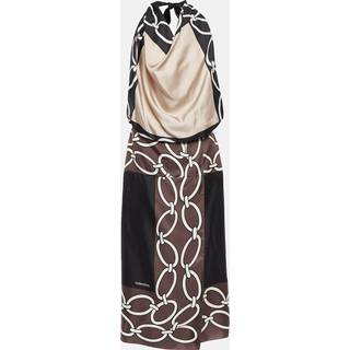 Valentino Printed silk midi dress - multicoloured - XL+