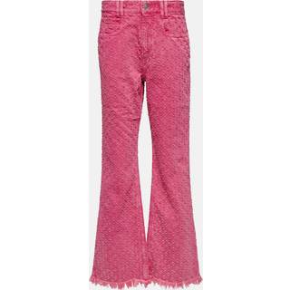 Isabel Marant High-rise straight eyelet jeans - pink - XXS