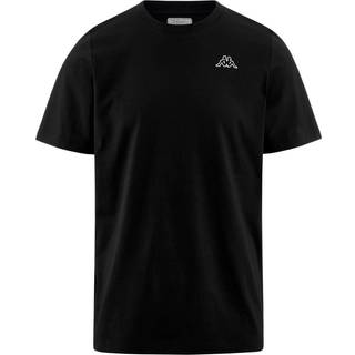 Kappa Logo Cafers T-shirt Herre - Black - Black / M