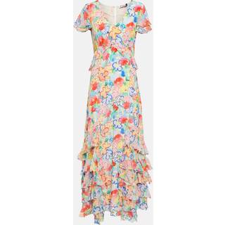 Rixo Thanvi floral silk voile midi dress - multicoloured - XS