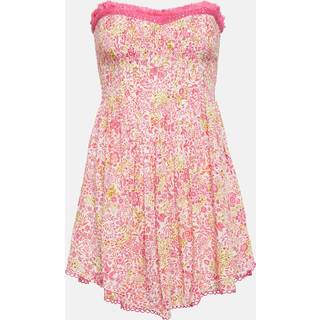 Poupette St Barth Claire floral strapless minidress - multicoloured - L