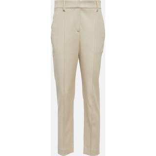 Brunello Cucinelli Cotton-blend slim pants - beige - XS