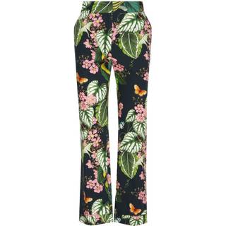 Oscar de la Renta Printed straight cropped poplin pants - multicoloured - L