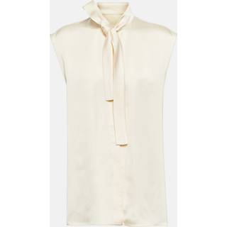 Jil Sander Satin sleeveless blouse - beige - S