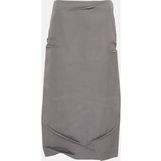 Prada High-rise wool-blend midi skirt - grey - XXS
