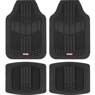 Motor Trend DualFlex Rummi Floor Mats til bilbil Van & SUV-Vandt?t bilgulvm?tter med dr?ningskanaler All-Weather Car Mats med sporty to-tone desi