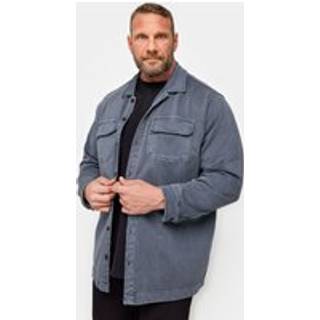 BadRhino Big & Tall BadRhino Big & Tall Blue Dyed 100% Cotton Shacket