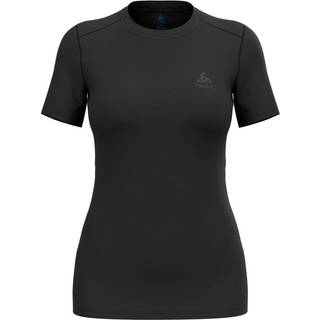 Odlo Women's Merino 160 Baselayer Crew Neck S/S Merino undertøj Damer størrelse S farve sort