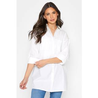 Lts Made For Good Tall White Cotton Oversized Shirt 12 Lts | Tall Women's Shirts & Blouses